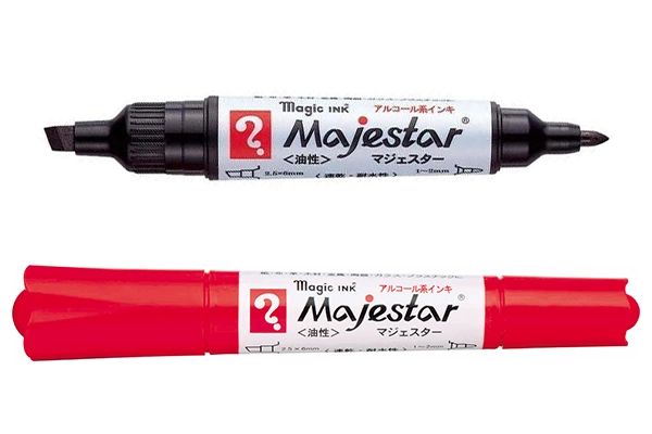 Bút Lông Dầu Teranishi Majestar 2 Đầu Nhật Bản